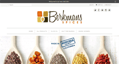 Desktop Screenshot of berkmansspices.com